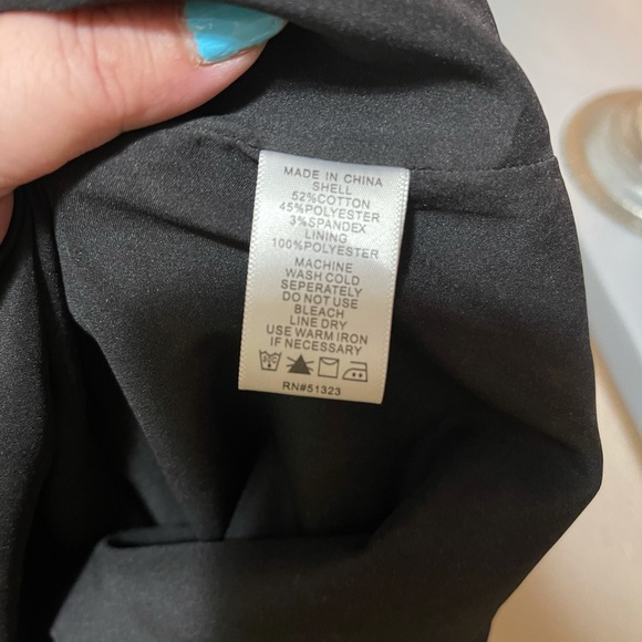 1. STATE Black Bodycon Sleeveless White Criss Cross Back Midi Dress - Picture 11 of 12